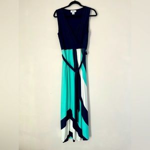 Vineyard Vines faux wrap maxi dress